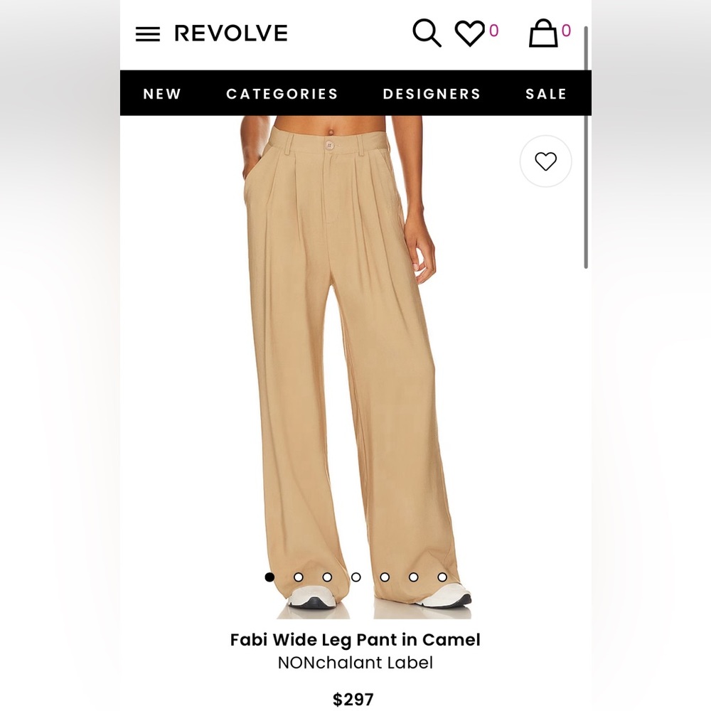 Revolve Fabi Wide Leg Pant in Camel
NONchalant Label